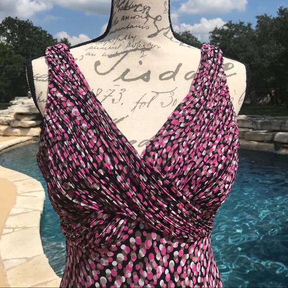 Jones Wear Dress with Polka Dots Size 10 - Picture 3 of 9